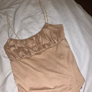 Taupe light brown bodysuit